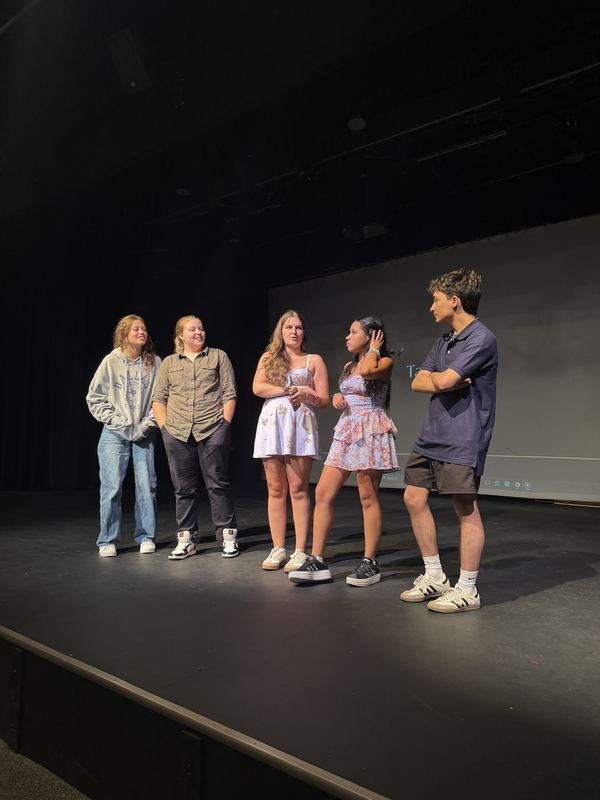 Filmmaker Q&A on the Sumter Little Theatre stage